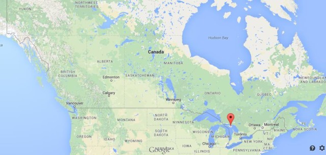location Manitoulin Island on map Canada