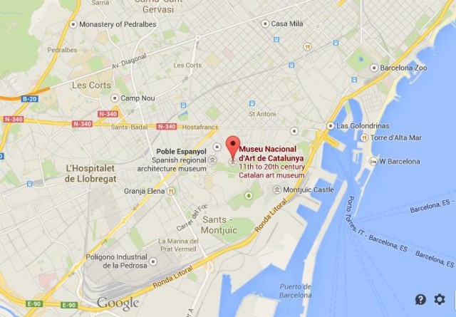 location National Museum Catalonia Art Map Barcelona