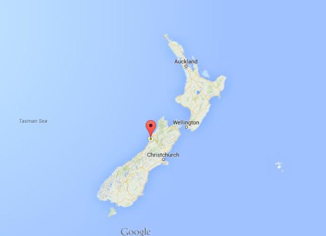 location Paparoa National Park on map New Zealand