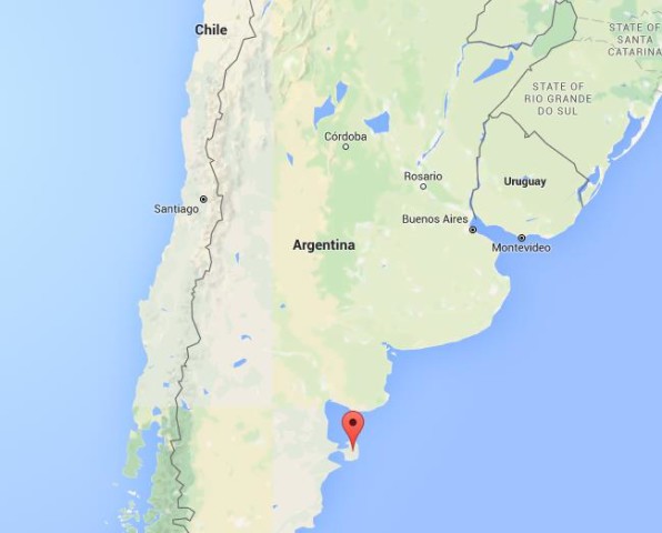 location Peninsula Valdes on map Argentina