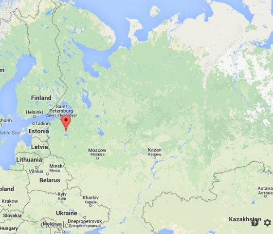 location Veliki Novgorod on map Russia