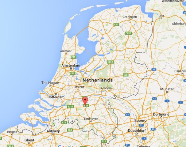 location s-Hertongenbosch on map Netherlands