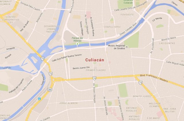 Map of Culiacan Mexico