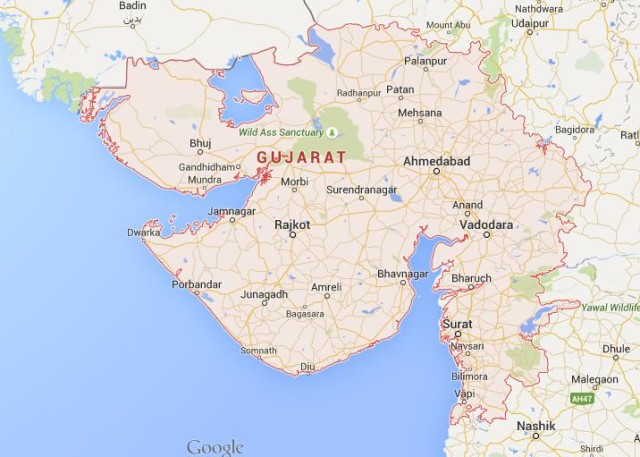 Map of Gujarat India