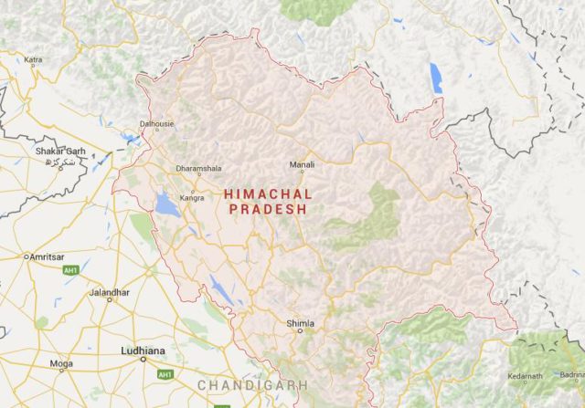 Map of Himachal Pradesh India