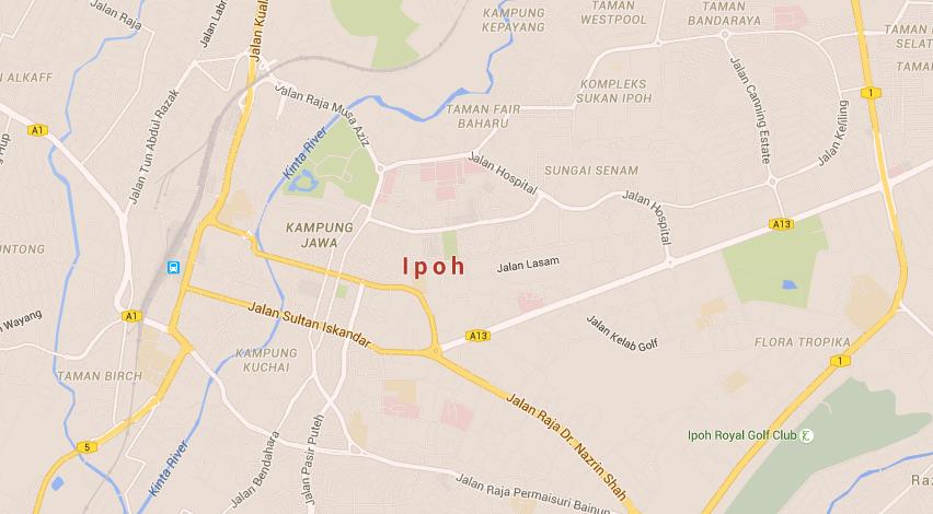 Map of Ipoh
