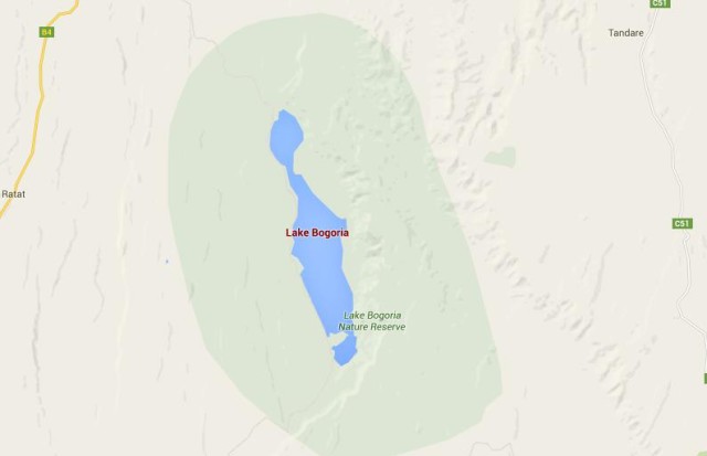 Map of Lake Bogoria Kenya