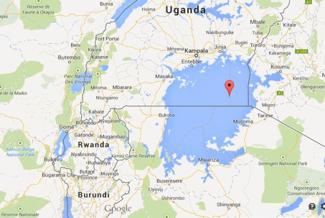Map of Lake Victoria