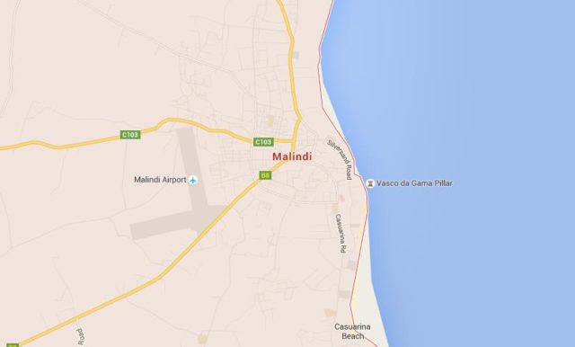 Map of Malindi Kenya