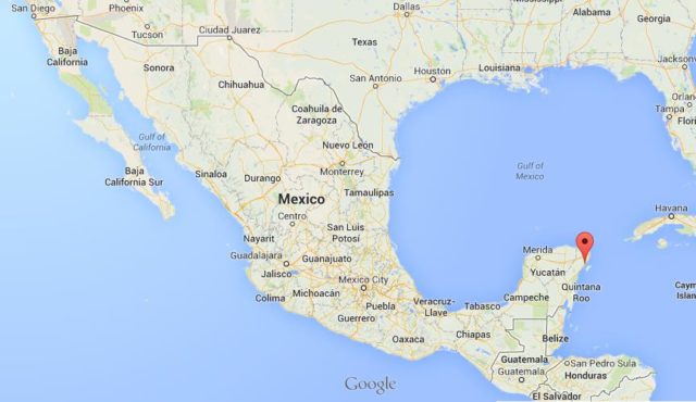 Where is Playa del Carmen on Map Mexico