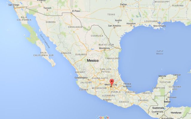 Location Chimalhuacan on map Mexico