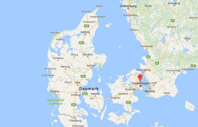 Location Gentofte on map Denmark