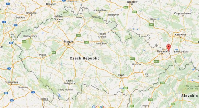 Location Karvina on map Czech Republic