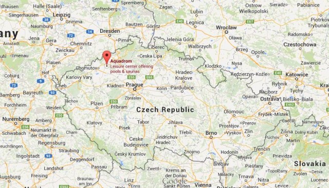 location Most map Czech Republic