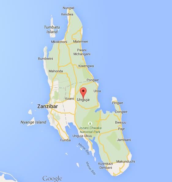 Map Of The World Zanzibar location Zanzibar City on map of Zanzibar
