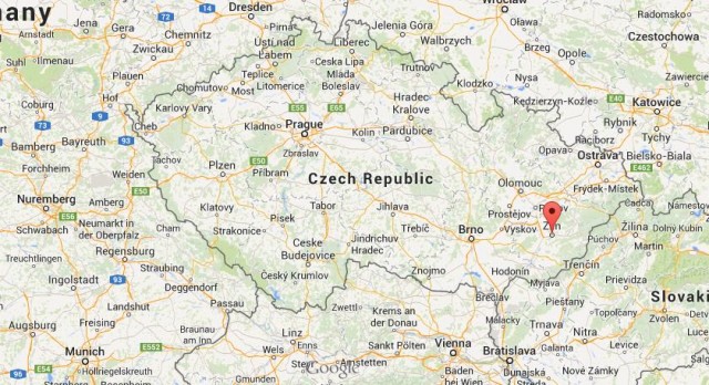 location Zlin map Czech Republic