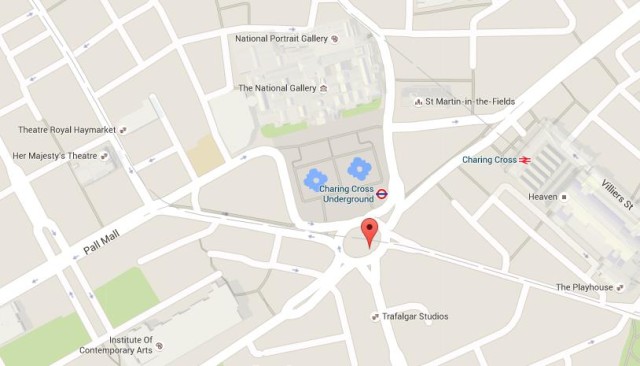 Map of Charing Cross London