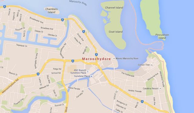 Map of Maroochydore Australia