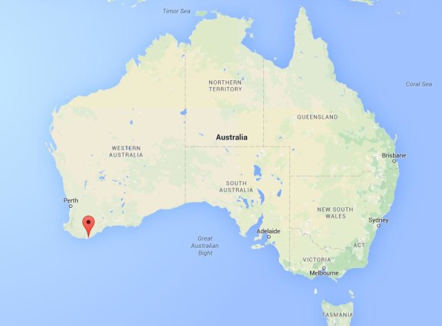 location Albany on map Australia