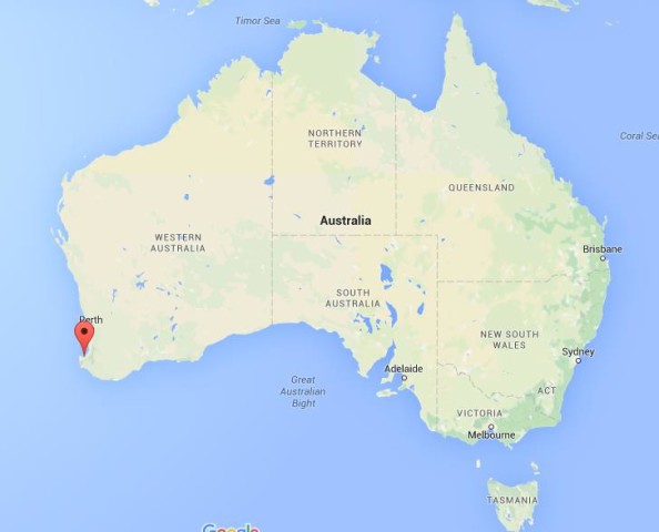 location Busselton on map Australia