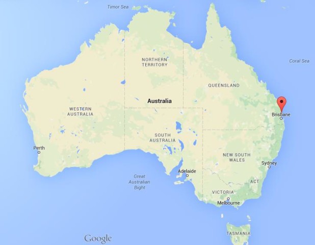 location Caloundra on map Australia