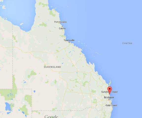 location Caloundra on map Queensland