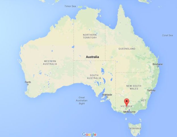 location Daylesford on map Australia