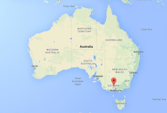 location Hepburn Spring on map Australia