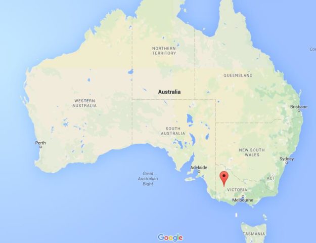 Location Horsham on map Australia