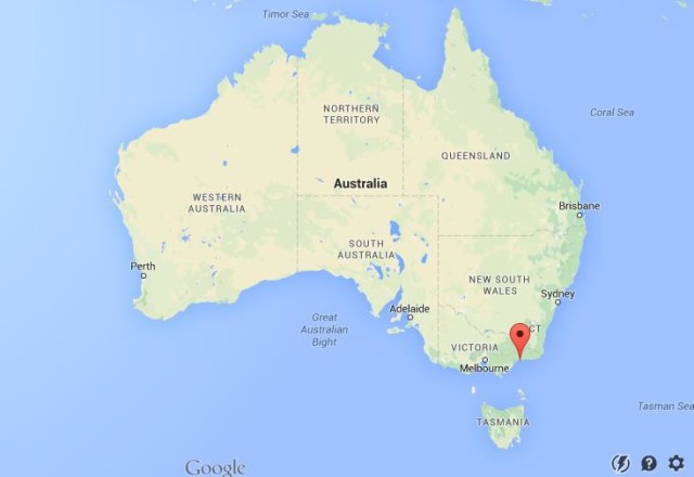 locationLakes Entrance on map Australia