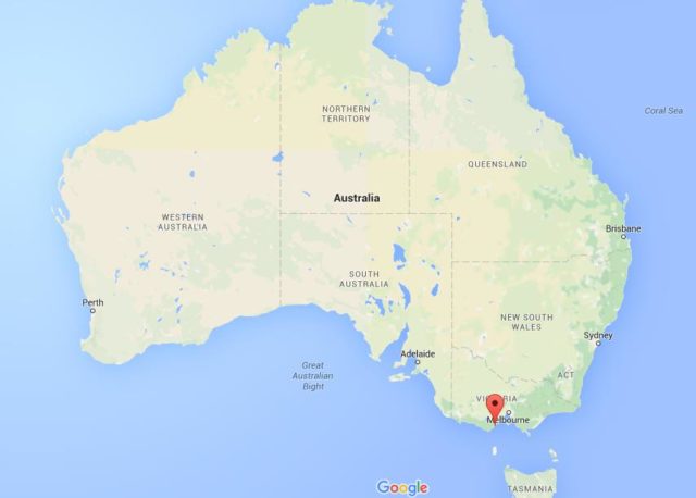 Location Lorne on map Australia