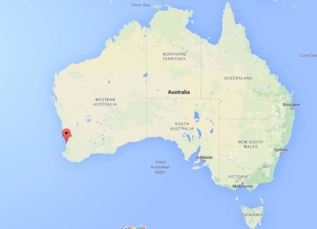 Location Mandurah on map Australia
