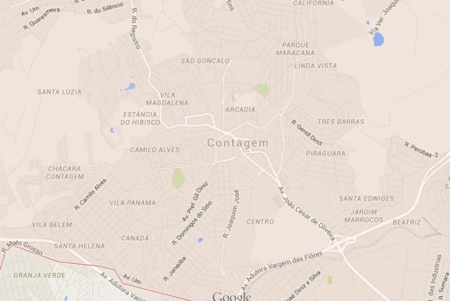 Map of Contagem Brazil