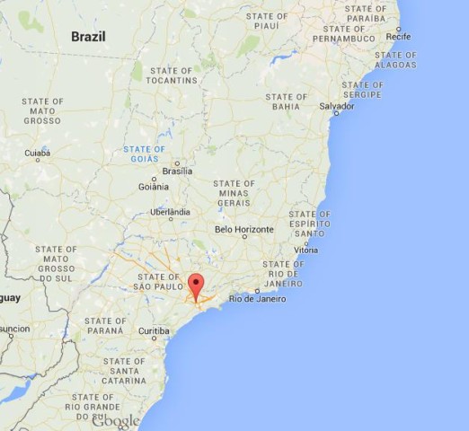 location Osasco on map Brazil