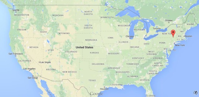 where Catskill Mountains on USA map