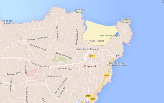 Map of Dinard France