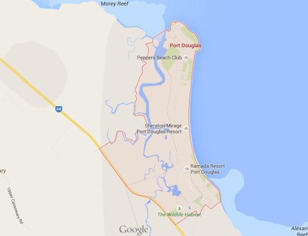 Map of Port Douglas Australia