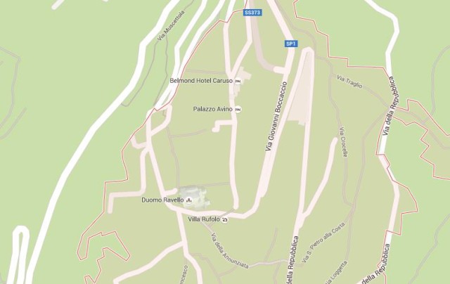 Map of Ravello Italy