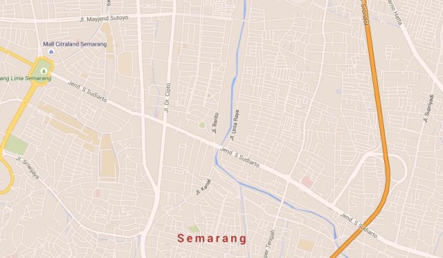 Map of Semarang Indonesia