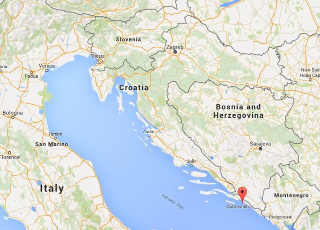 location Elaphiti Islands on map Croatia