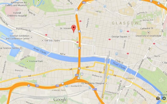 location Argyle Street map Glasgow