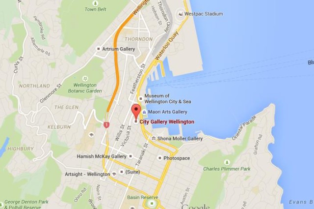 location City Gallery on map Wellington