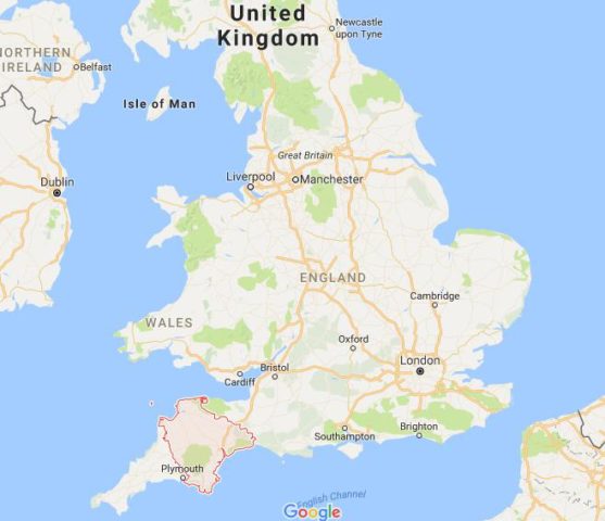 location-devon-on-map-england