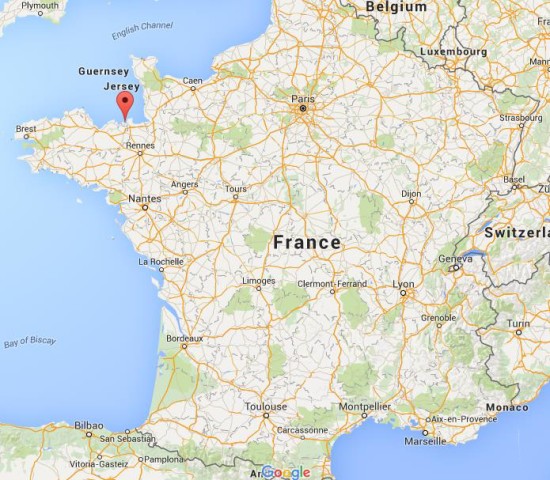 location Dinard on map France