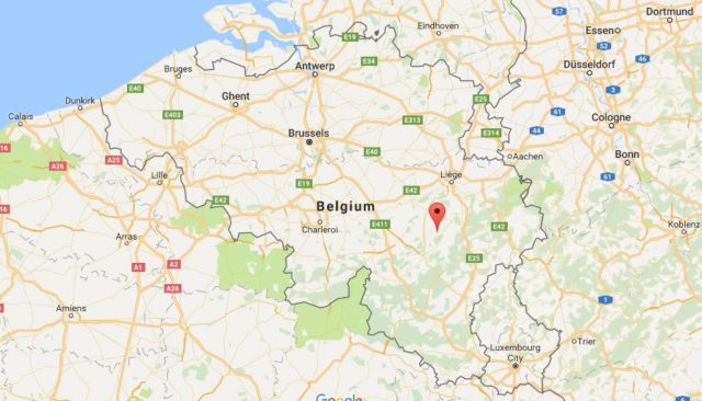 Location Durbuy on map Belgium