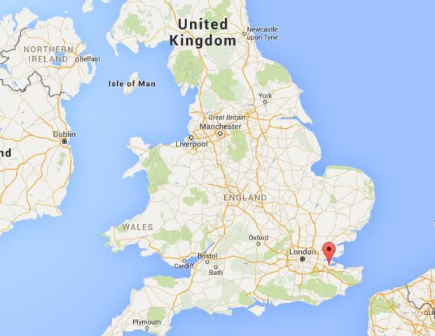 Location Gillingham on map England