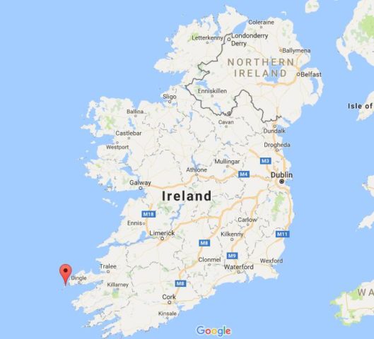 Location Great Blasket Island on map Ireland