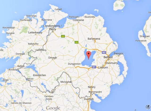 location Lough Neagh on map Northern Ireland