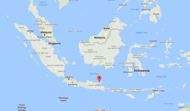 Location Madura on map Indonesia