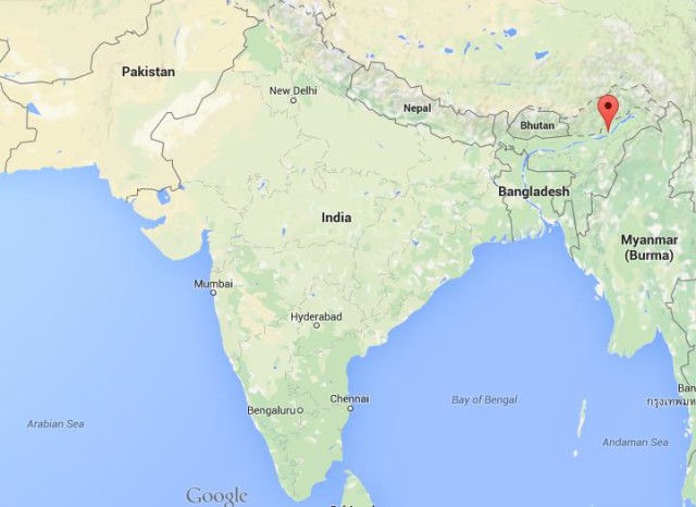 location Majuli Island on map India